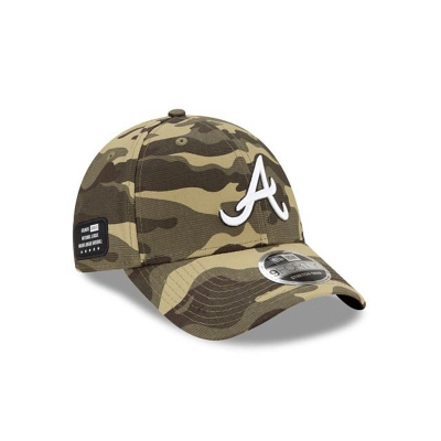 Atlanta Braves Gorra | New Era MLB Armed Forces Weekend Stretch Snap 9forty Adjustable Cap Mexico - Verdes